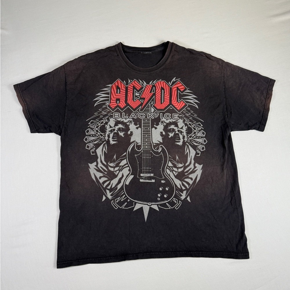 VINTAGE AC/DC T-Shirt | Black Ice Tour 2008 | Concert Tee | Black | Size XL